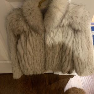 COPY - Blue fox fur coat